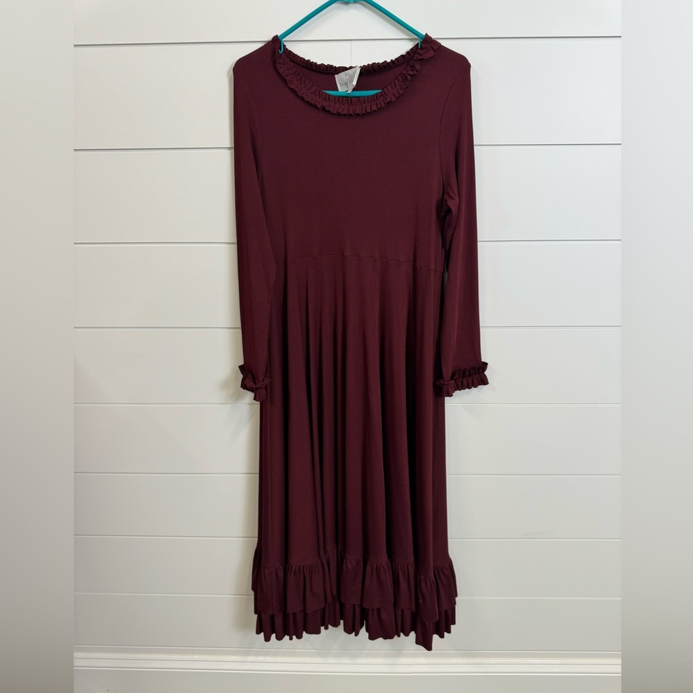 Dainty Jewells Red Long Sleeve Dress